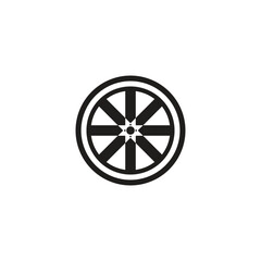 Flat tires icon symbol vector Illustration.
