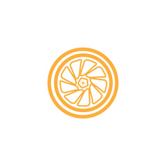 Flat tires icon symbol vector Illustration.