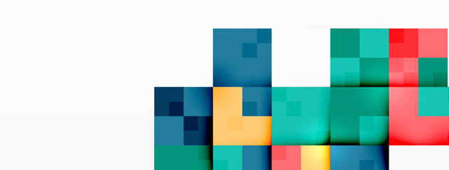 Dynamic colorful squares background. Vector Illustration For Wallpaper, Banner, Background, Card, Book Illustration, landing page