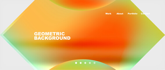 Minimal geometric web site page template design. Vector Illustration For Wallpaper, Banner, Background, Card, Book Illustration, landing page