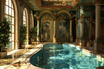 Fototapeta premium Classical Indoor Pool