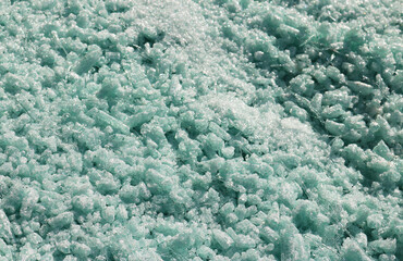 Processed glass waste to recycle into fiberglass materials.
