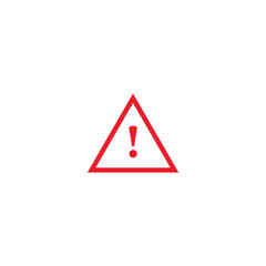 Danger icon in flat style with background.