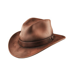 fedora hat as element isolated on white background