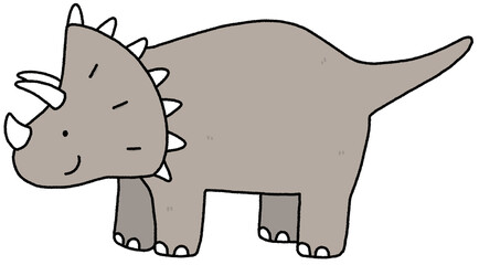 Triceratops dinosaurus cartoon