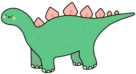 Stegosaurus dino cartoon