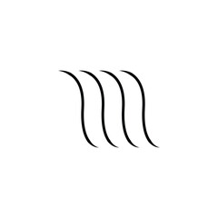 waterfall icon. Flat style design isolated on white background.