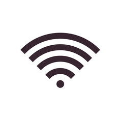 Flat WiFi icon symbol vector Illustration.