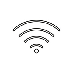 Flat WiFi icon symbol vector Illustration.