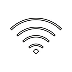 Flat WiFi icon symbol vector Illustration.