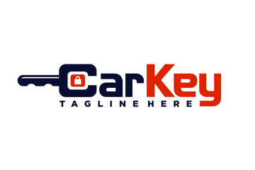 car key logo with letter C concept