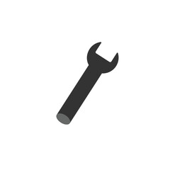 wrench icon, in trendy flat style isolated on grey background. vector illustration.