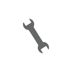 wrench icon, in trendy flat style isolated on grey background. vector illustration.