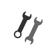 wrench icon, in trendy flat style isolated on grey background. vector illustration.