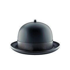 Fototapeta premium bowler hat as element in isolated white background
