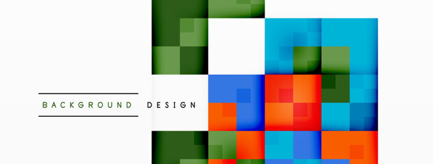 Dynamic colorful squares background. Vector Illustration For Wallpaper, Banner, Background, Card, Book Illustration, landing page