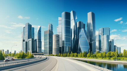 Moscow Majesty: Modern Skyline Meets Lush Greenery