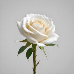 white rose on a white background