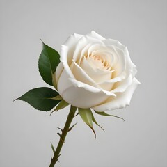 white rose on a white background