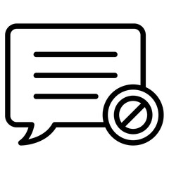 no chatting icon