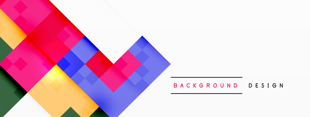 Dynamic colorful squares background. Vector Illustration For Wallpaper, Banner, Background, Card, Book Illustration, landing page