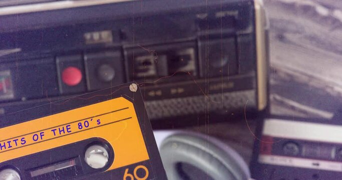 A recorder, cassette and music from the 80s