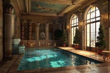 Fototapeta premium Classical Indoor Pool