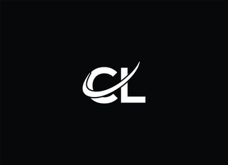 CL  creative modren logo design and letter logo