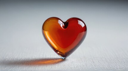 Intricate Glass Heart Close-Up