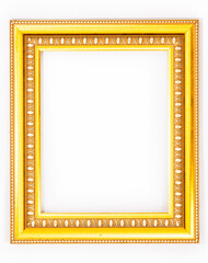 Antique Golden Frame with Clipping Path for Pictures and Art Decoration