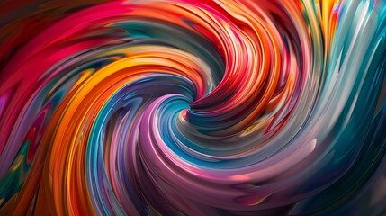 Multicolored swirls intertwining to form a captivating and energetic backdrop