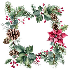 Fototapeta premium Bouquet of Watercolor Flowers Illustration on Transparent Background