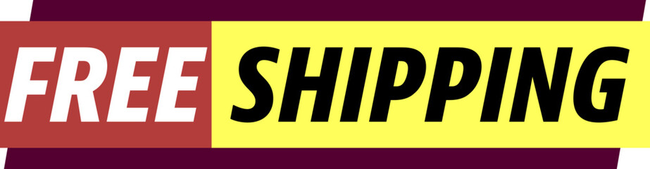 Free shipping signs illustration