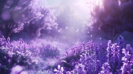 Mystical lavender hues creating a dreamy and magical ambiance