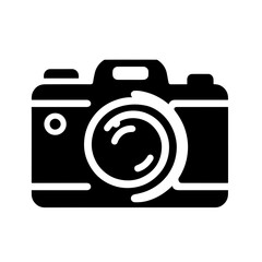 silhouette icon camera vector SVG