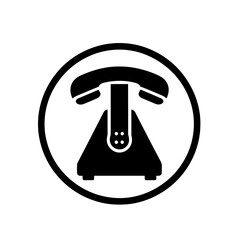 silhouette icon telephone vector SVG