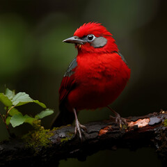 Red avadavat bird