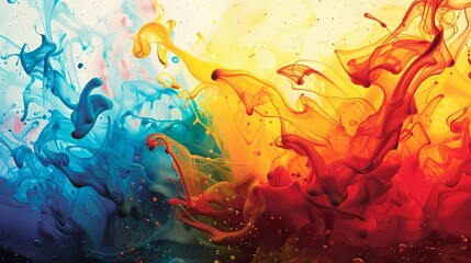 Playful splashes of color dance across the canvas, infusing the artwork with a sense of joy and vitality that sparks the imagination