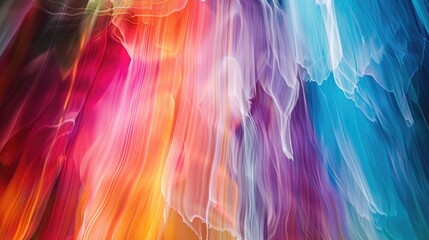 Dynamic vertical light streaks on a colorful abstract backdrop