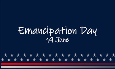 happy emancipation day , illustration vector Good for poster