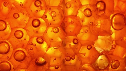 Explore the mesmerizing world of honeycomb in macro. Witness hexagonal cells, perfect symmetry, and...