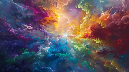 Radiant bursts of color illuminating the canvas, as the Spectrum Symphony conducts its magical performance of light and shade