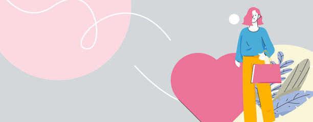 3.12 International Women's Day professional women flat character vector concept operation hand drawn illustration
