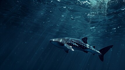 Fototapeta premium whale shark on a surface