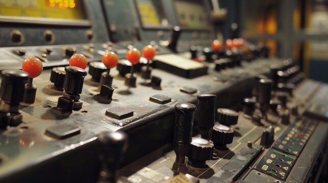 The satisfying click of switches and buttons being flipped to control the engines operations.