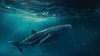 Fototapeta premium whale shark on a surface