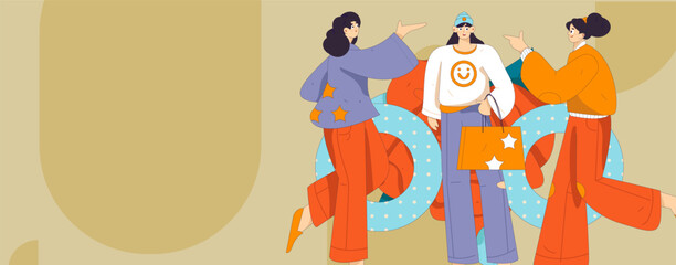 3.12 International Women's Day professional women flat character vector concept operation hand drawn illustration
