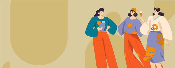 3.12 International Women's Day professional women flat character vector concept operation hand drawn illustration
