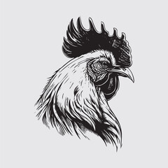 head of rooster © HardWork