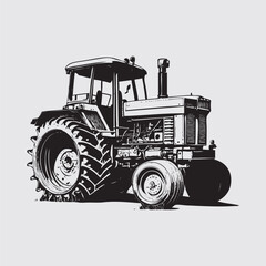 tractor isolated on white background